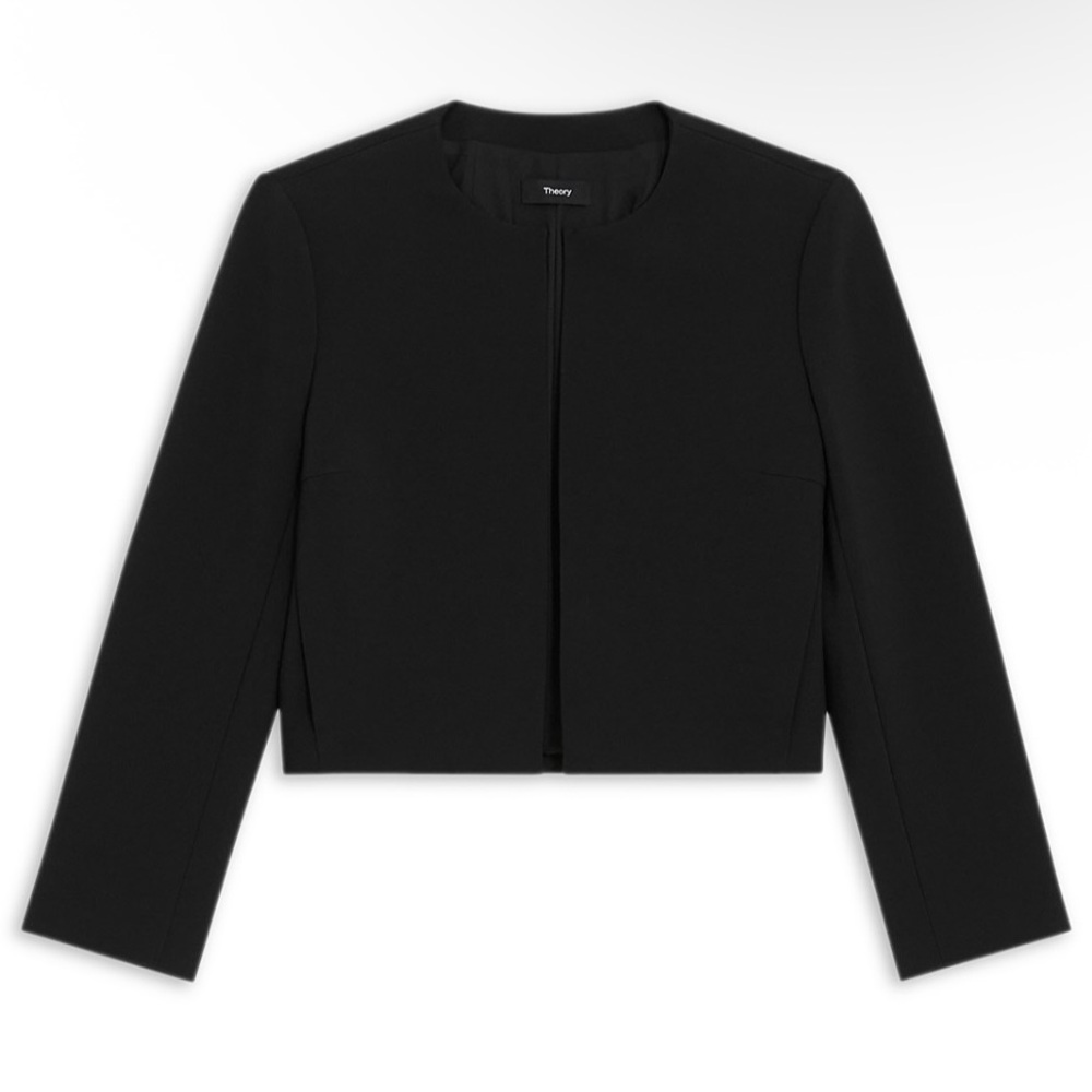 Theory Women's Black Cropped Jacket